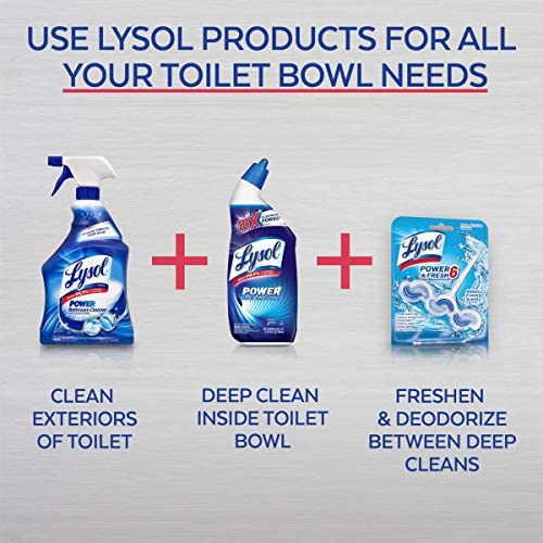 Lysol Power Toilet Bowl Cleaner, Pack of 2