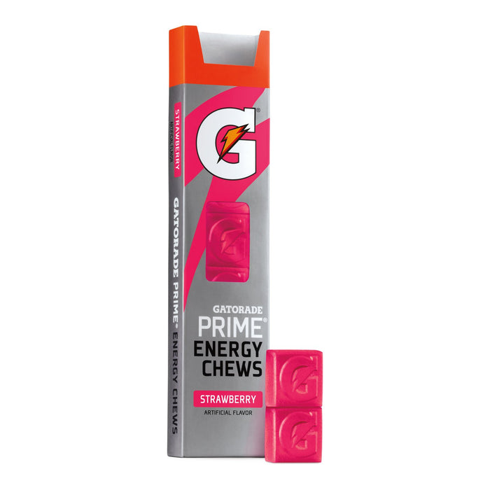 Gatorade Prime Energy Chews, Strawberry, Pack of 16