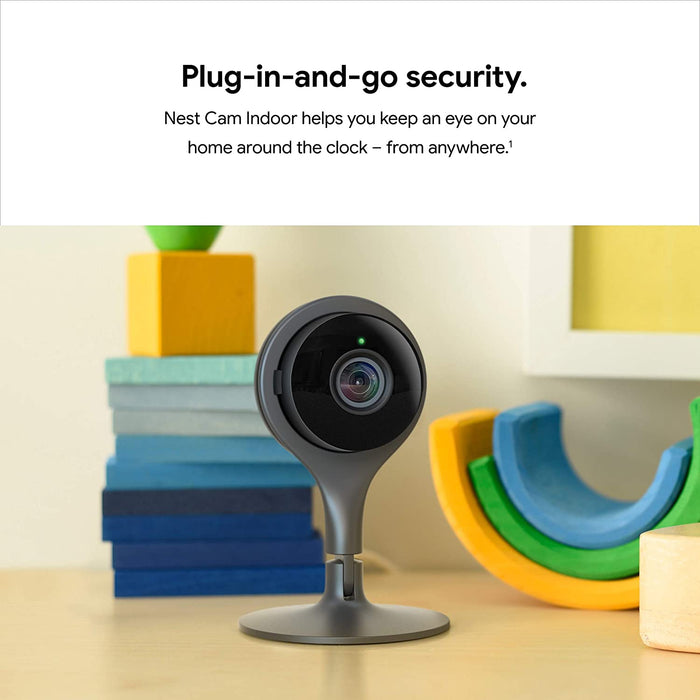 Google Nest Cam Indoor - Wired Indoor Camera for Home Security