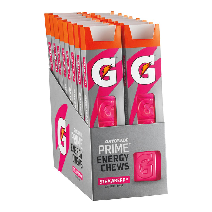 Gatorade Prime Energy Chews, Strawberry, Pack of 16