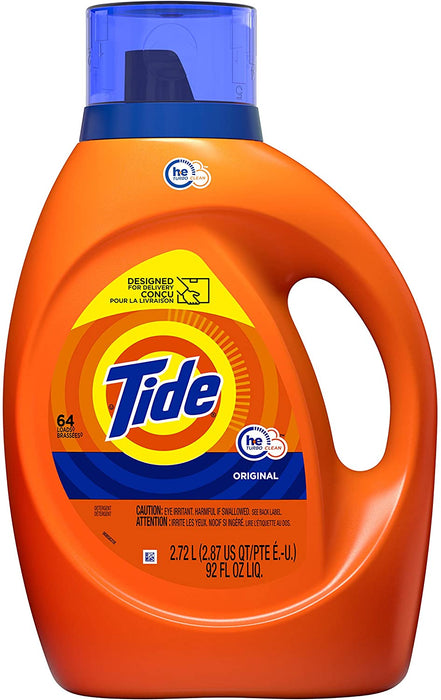 Tide Liquid Laundry Detergent Soap, Original Scent, 64 Loads