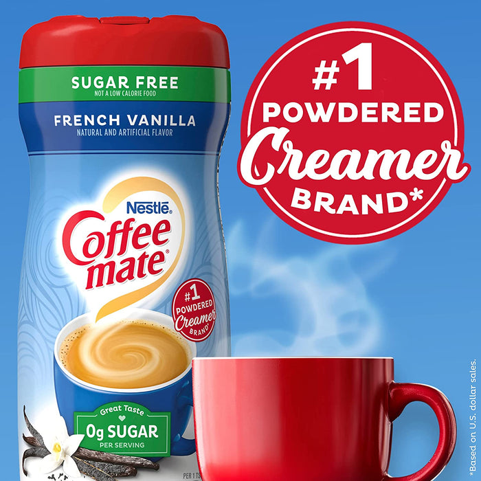 Coffee-Mate Coffee Creamer Sugar Free French Vanilla - Pack of 6