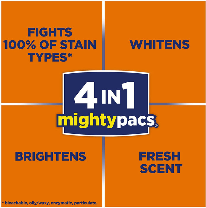All Mighty Pacs Laundry Detergent 4 In 1 with Oxi