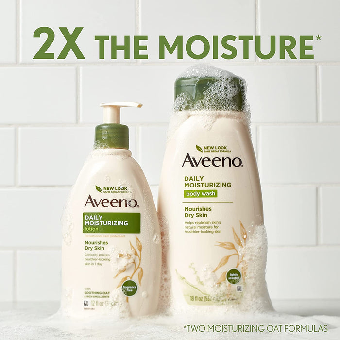 Aveeno Daily Moisturizing Body Lotion with Soothing Oat and Rich Emollients to Nourish Dry Skin