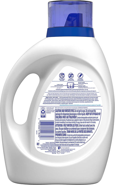 Tide Free & Gentle Liquid Laundry Detergent, 64 loads