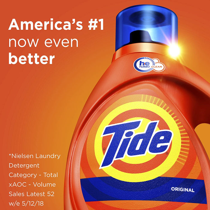 Tide Liquid Laundry Detergent Soap, Original Scent, 64 Loads