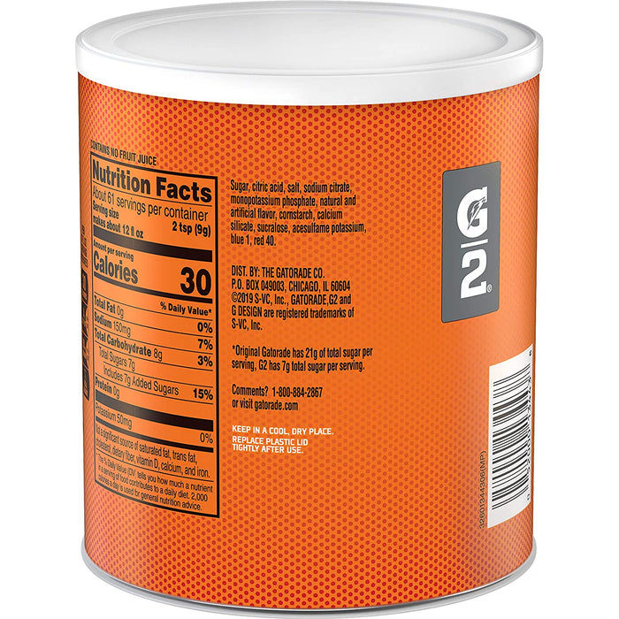 Gatorade Thirst Quencher Powder, G2 Low Calorie, Grape, 19.4 Ounce, 3 Count