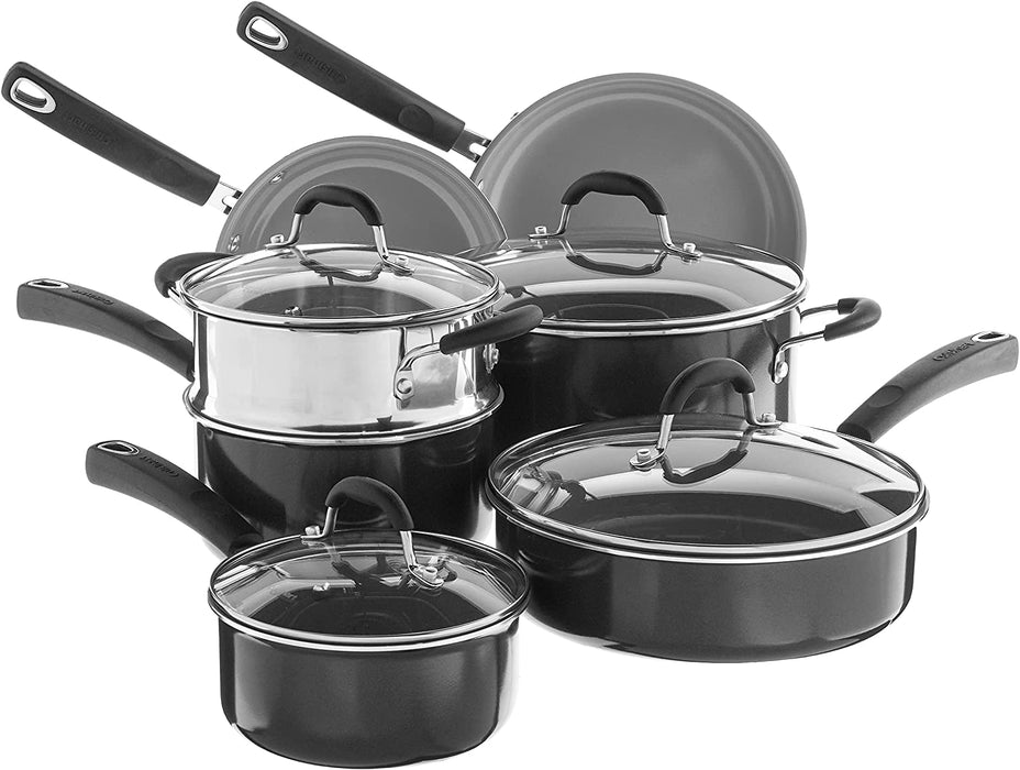 Inert Cookware Cuisinart Advantage Ceramica XT Cookware Set, Medium, Black — Priority ...