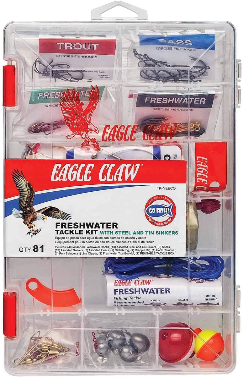 EAGLE CLAW LEAD ALTERNATIVE FRESHWATER TACKLE KIT, 81 LEAD ALTERNATIVE —  Priority House