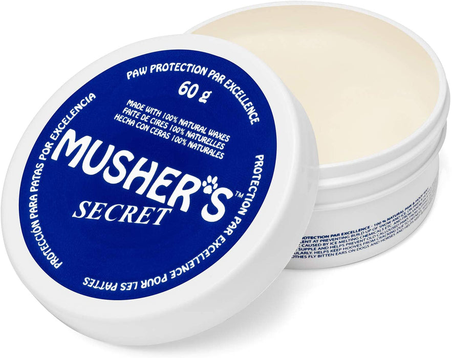 Musher's Secret Dog Paw Wax (2.1 Oz): All Season Pet Paw Protection Against Heat