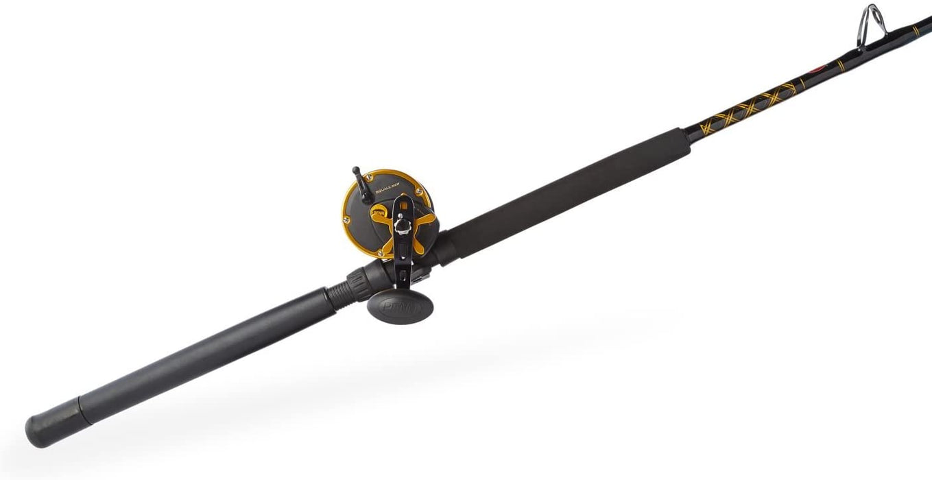 PENN Squall 30 Level Wind Fishing Rod and Trolling Reel Combo, 6.5 Feet