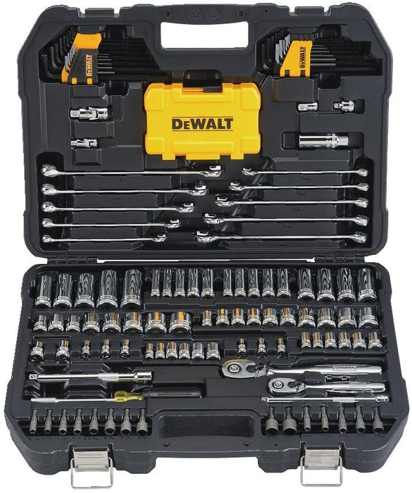 DEWALT Mechanics Tools Kit and Socket Set, 142-Piece, 1/4 & 3/8" Drive