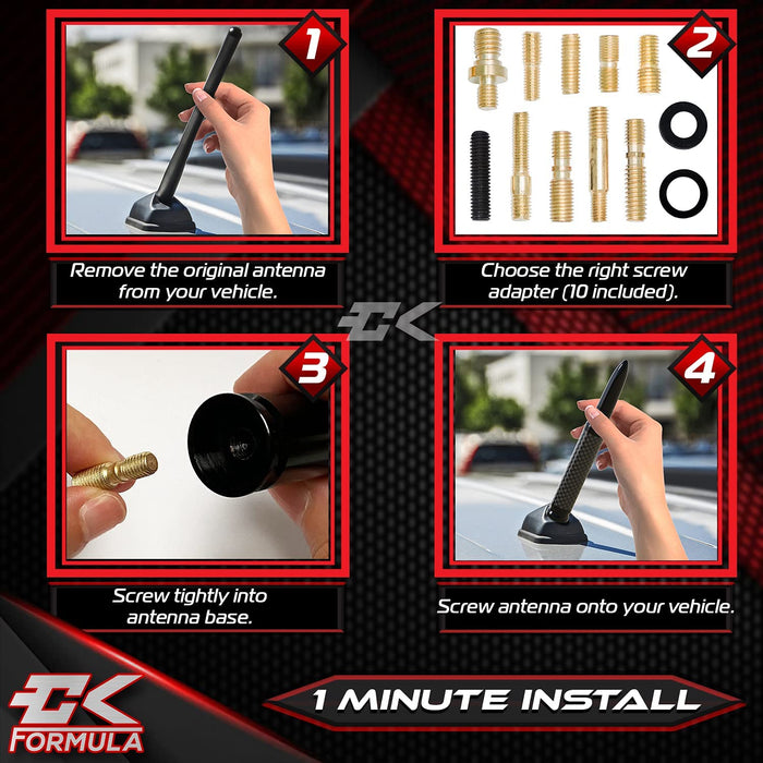 CK FORMULA 50 Cal Bullet Style Antenna - 5.5"